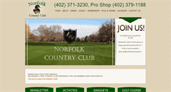 Desktop Screenshot of norfolkcountryclub.biz